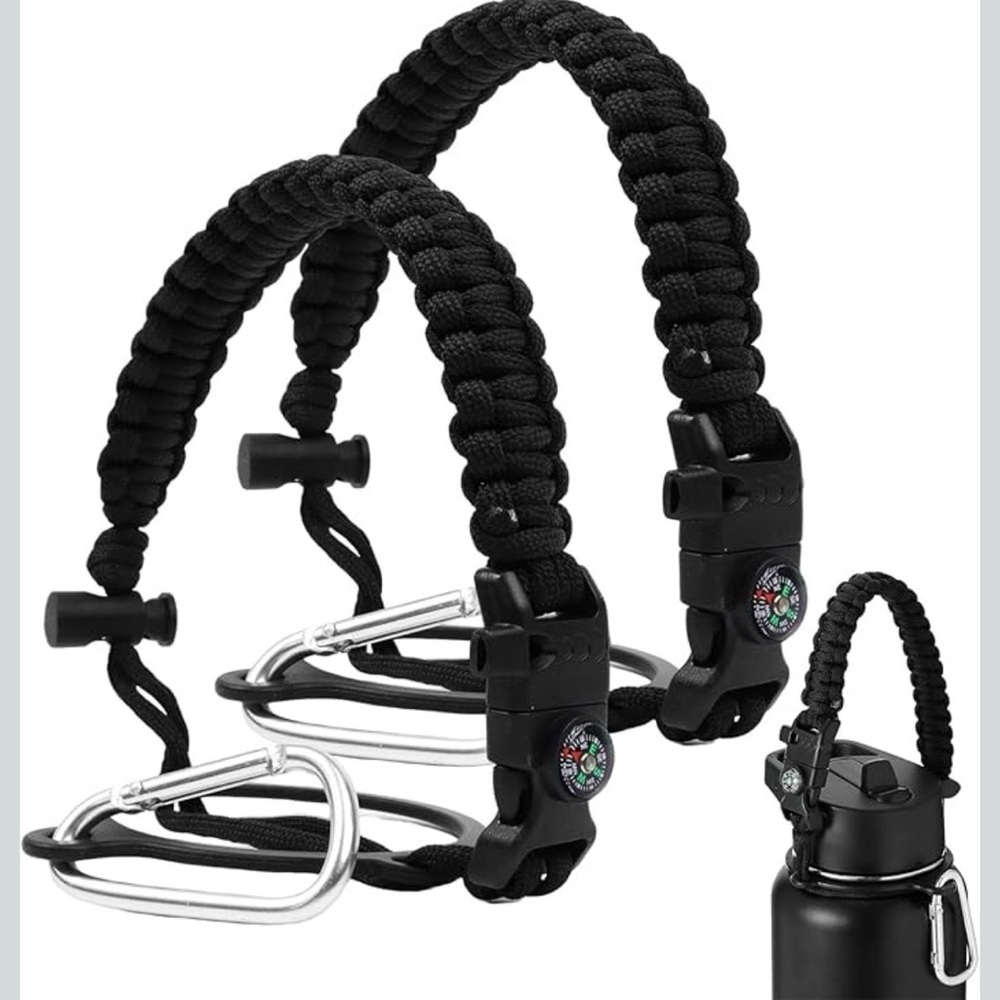 Water bottle paracord handle 3 pack
